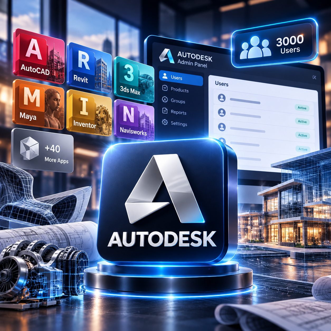 پنل 3000 ادمین اتودسک / Autodesk Admin 3000 Panel